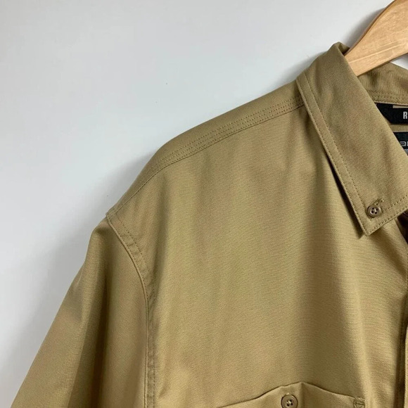 Carhartt Men's Rugged Flex Relaxed Fit Branded FBM Button Up Short Sleeve SZ 2XL - Picture 3 of 12